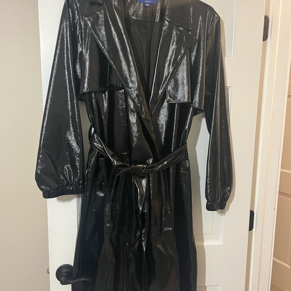 Apt. 9 Glossy Black Coat